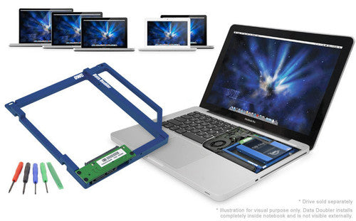 OWC Data Doubler Optical to SATA Drive Converter Bracket Solution for selected  Apple laptop models OWC Data Doubler Optical to SATA Drive Converter Bracket Solution for selected  Apple laptop models